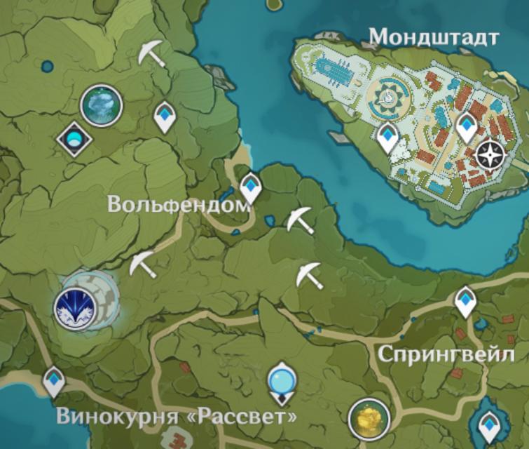 Где находится Андриус (Волк Севера)