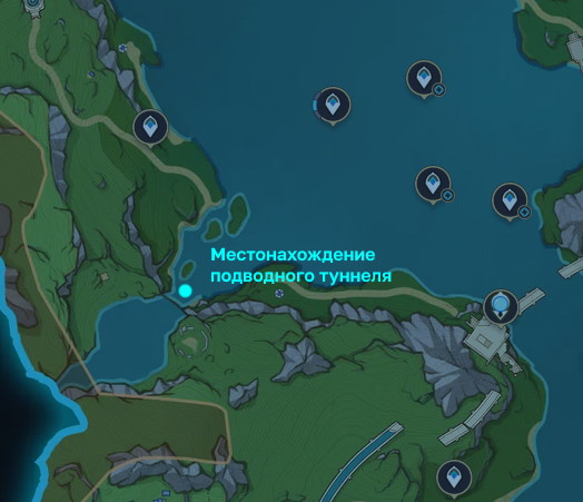 Где находится подводный туннель, ведущий к Шипастому пузырю